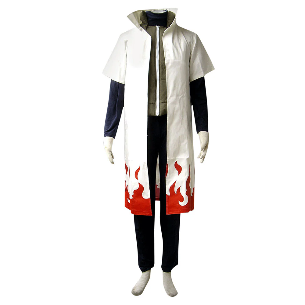 Men and Kids Naruto Costume 4th Hokage Namikaze Minato Cosplay Full Outfit - Image 2