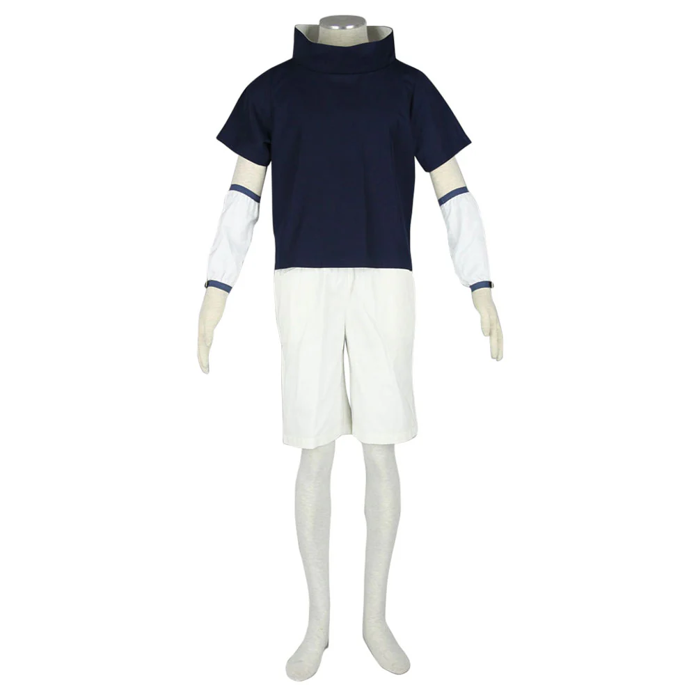 Men and Kids Naruto Costume Childhood Uchiha Sasuke Cosplay full Outfit - Image 4