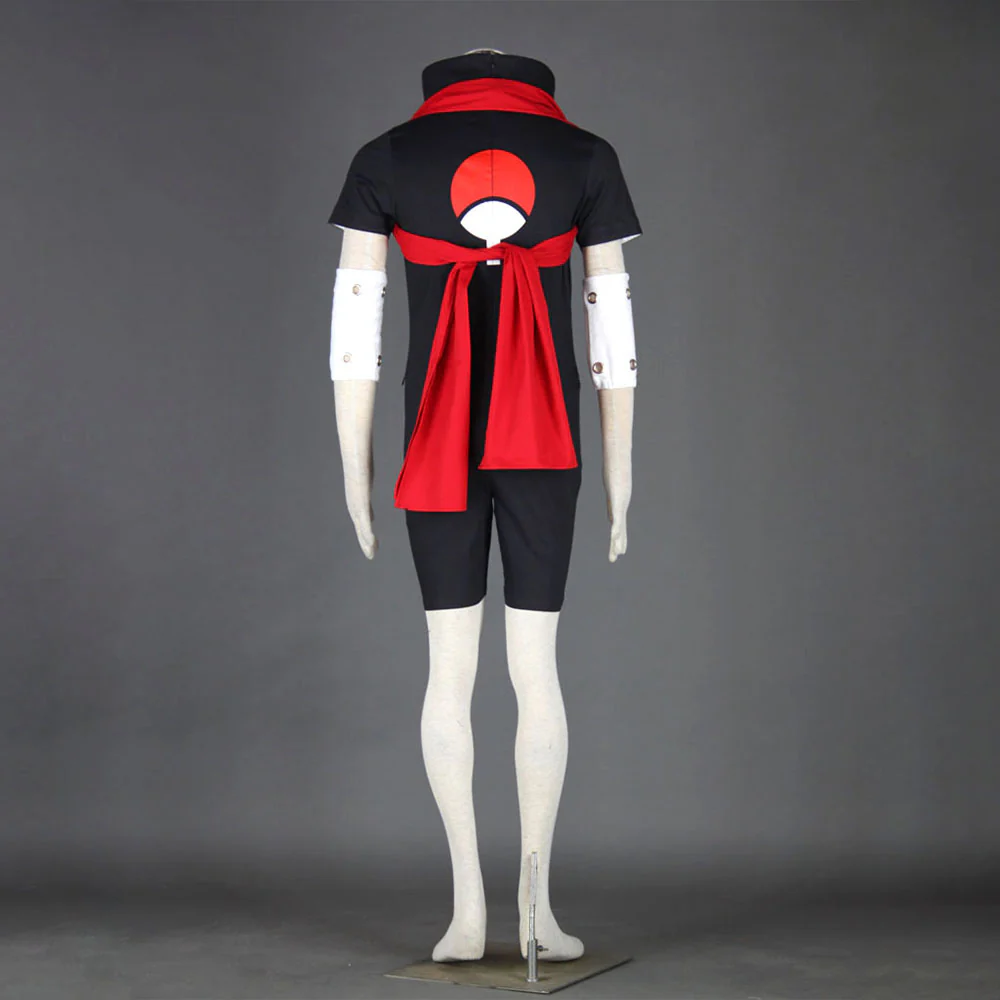 Men and Kids Naruto Costume Uchiha Sasuke Taking Chunin Exam Cosplay full Outfit - Image 4