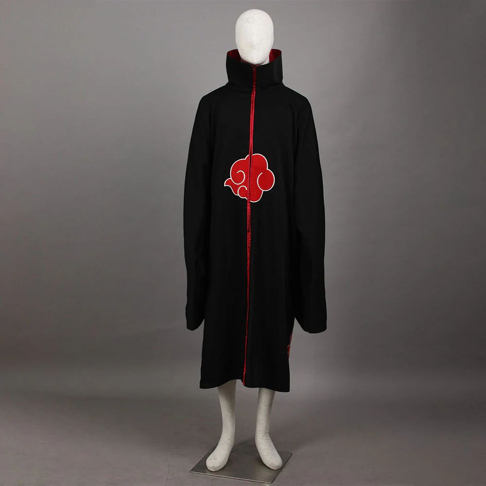 Men and Kids Naruto Shippuden Costume Akatsuki Embroidered Cloak Itachi Obito Cosplay Robe - Image 3