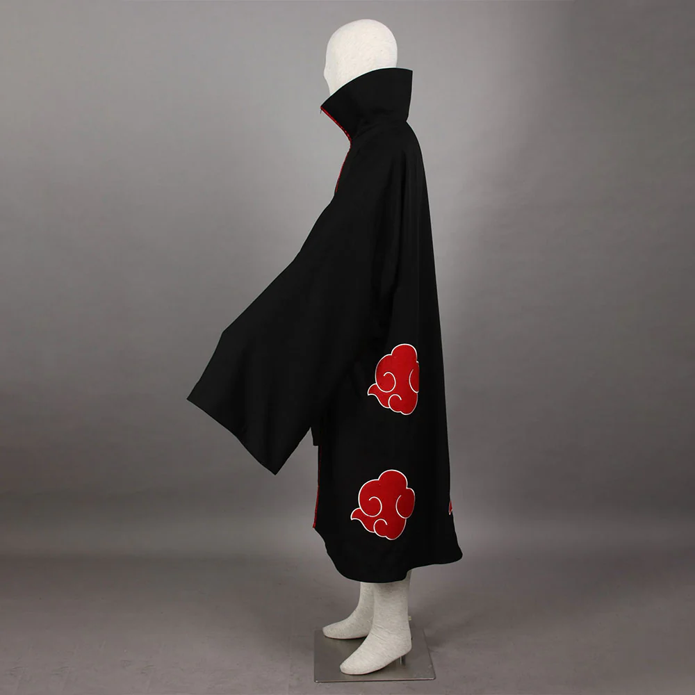 Men and Kids Naruto Shippuden Costume Akatsuki Embroidered Cloak Itachi Obito Cosplay Robe - Image 4