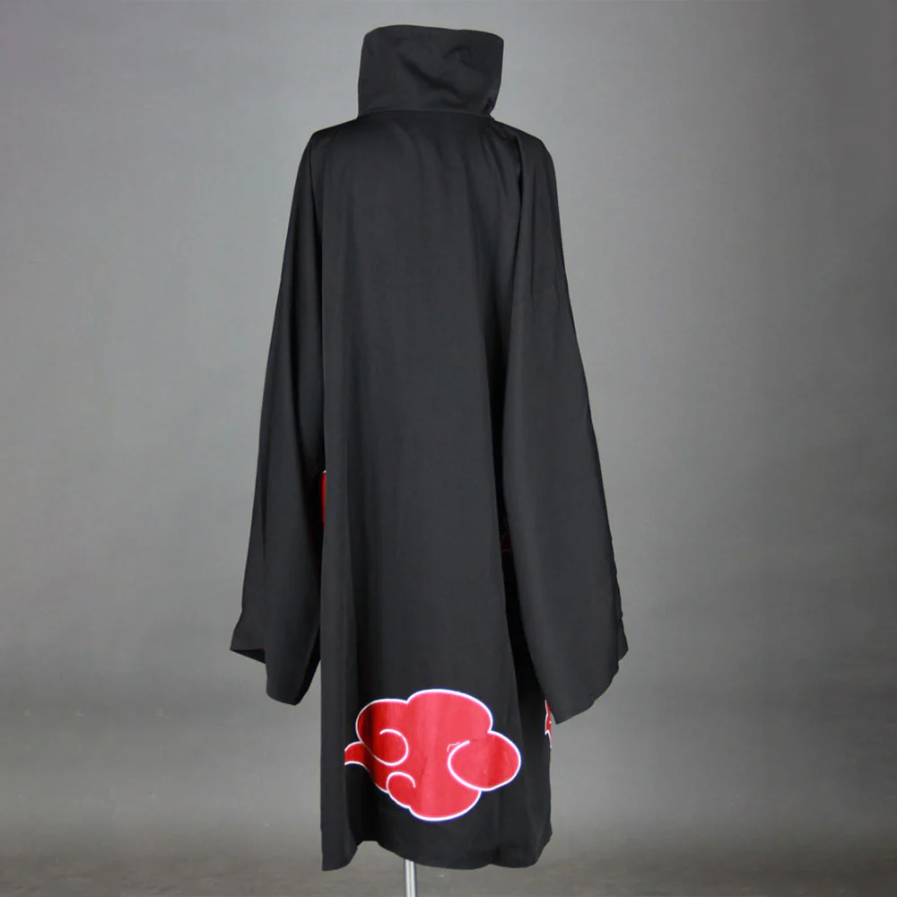 Men and Kids Naruto Shippuden Costume Akatsuki Embroidered Cloak Itachi Obito Cosplay Robe - Image 9