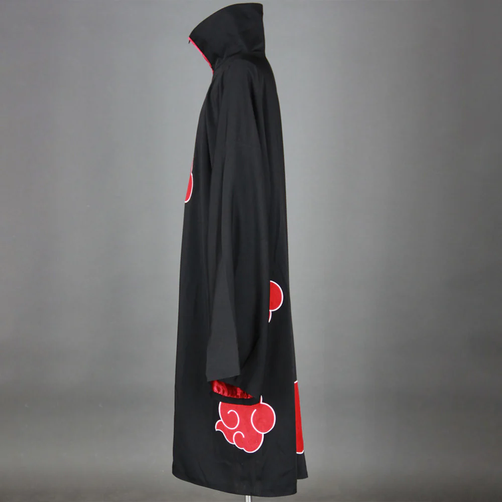 Men and Kids Naruto Shippuden Costume Akatsuki Obito Tobi Cosplay Embroidered Cloak with Mask - Image 8