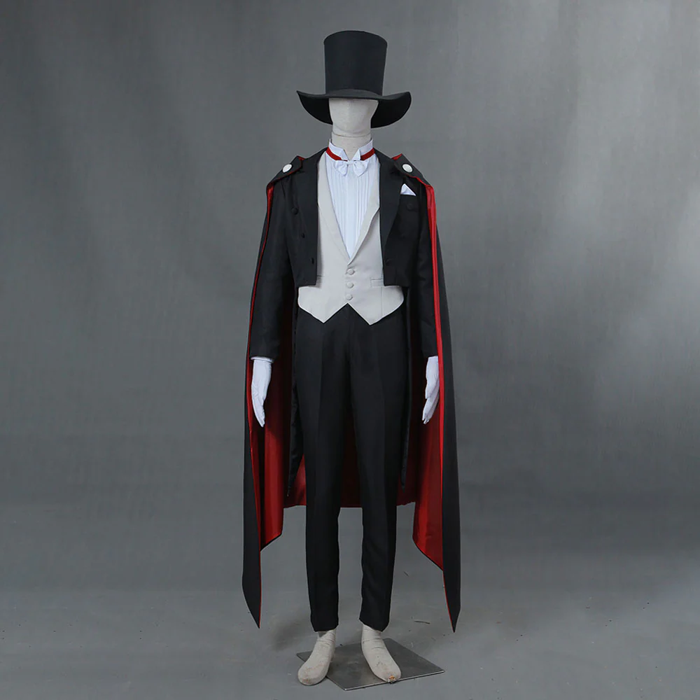 Men and Kids Sailor Moon Costume Tuxedo Mask Chiba Mamoru Cosplay Suit with Accessories - Image 2