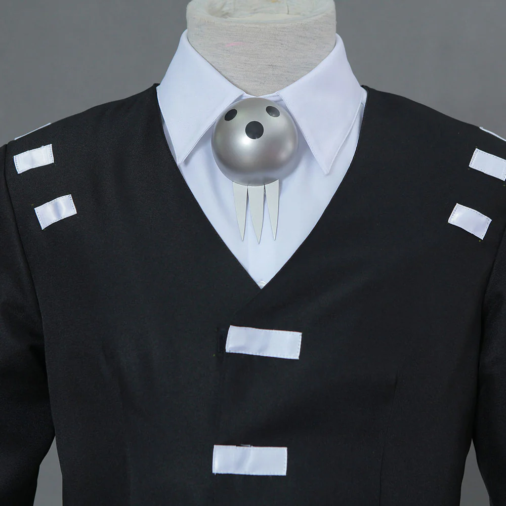 Men and Kids Soul Eater Costume Death The Kid Cosplay Black full Set - Image 6