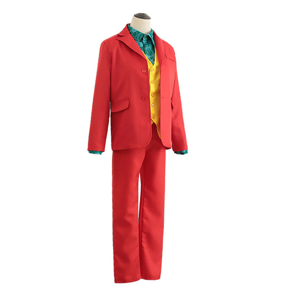 Movie Joker Costumes The Joker Arthur Fleck Cosplay Red full Suits for Men and Kids - Image 3