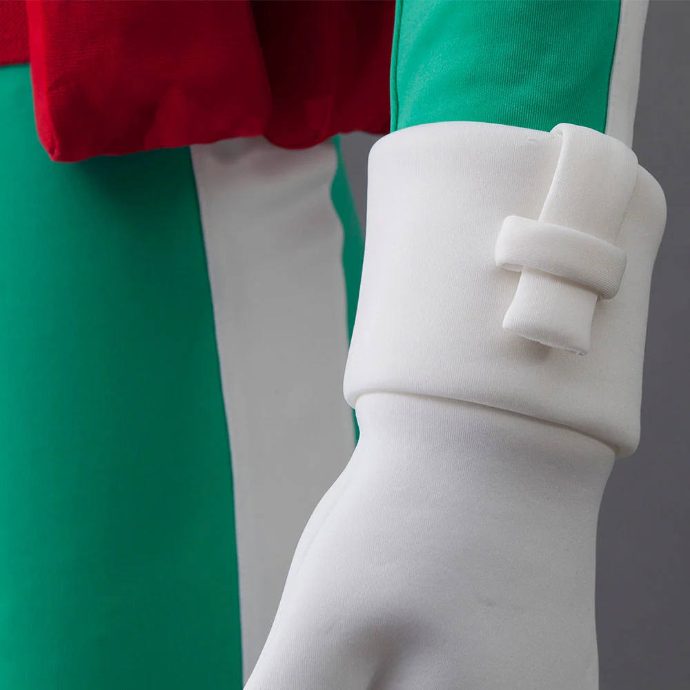 My Hero Academia Costume Midoriya Izuku Cosplay Green Fighting Full Outfit with Accessories for Men and Kids - Image 10