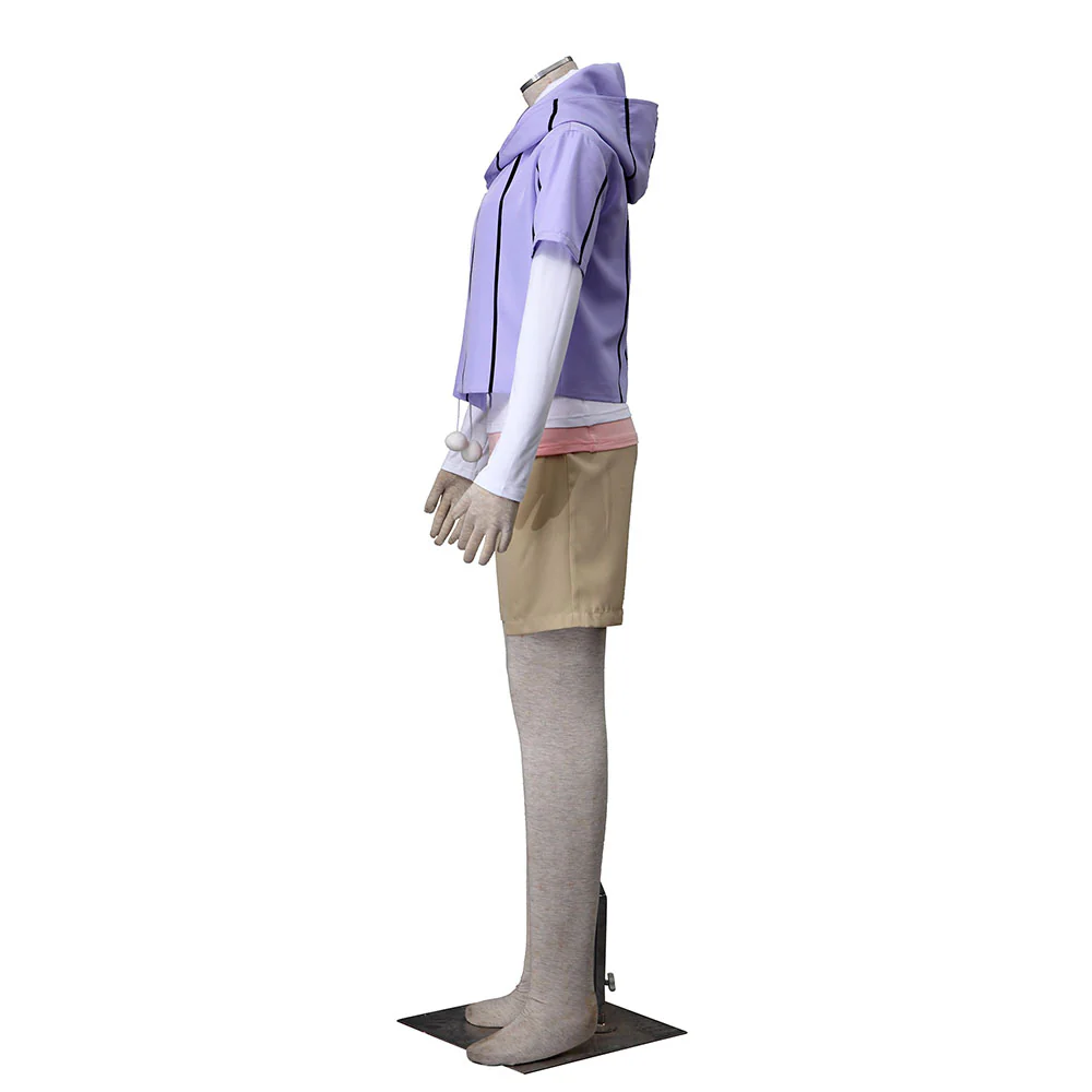 Naruto Boruto Costume Hyuga Hinata Cosplay full Outfit for Women and Kids - Image 4