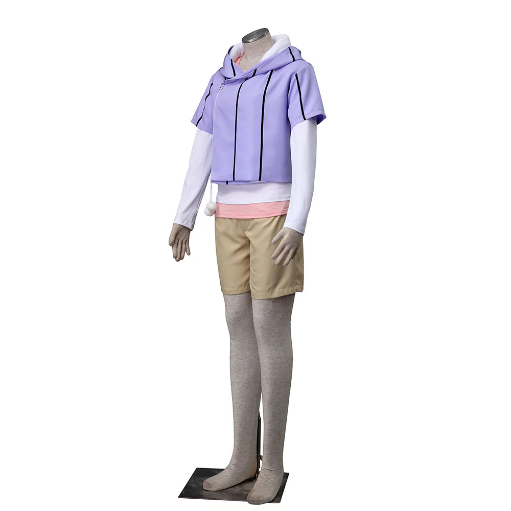 Naruto Boruto Costume Hyuga Hinata Cosplay full Outfit for Women and Kids - Image 5
