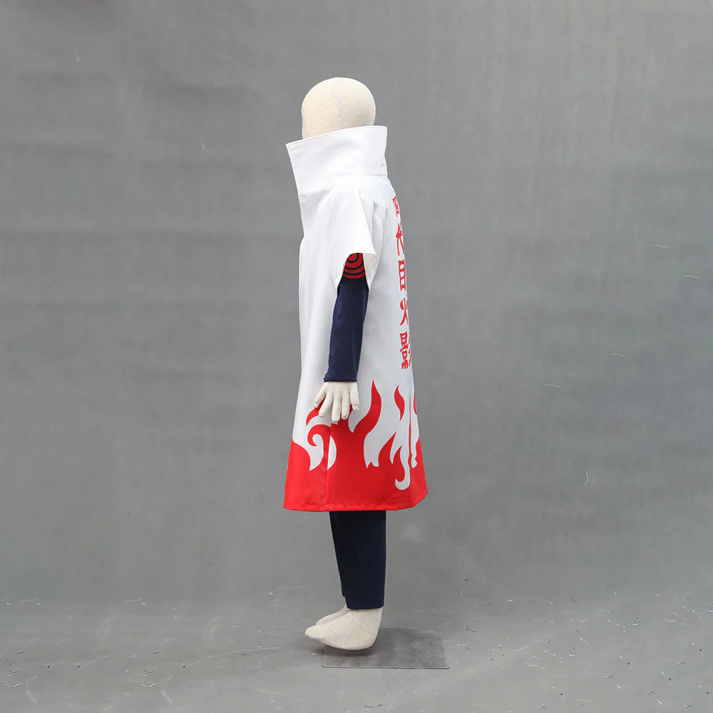 Naruto Costume 4th Hokage Namikaze Minato Cosplay Cloak with Blue Headband for Men and Kids - Image 5