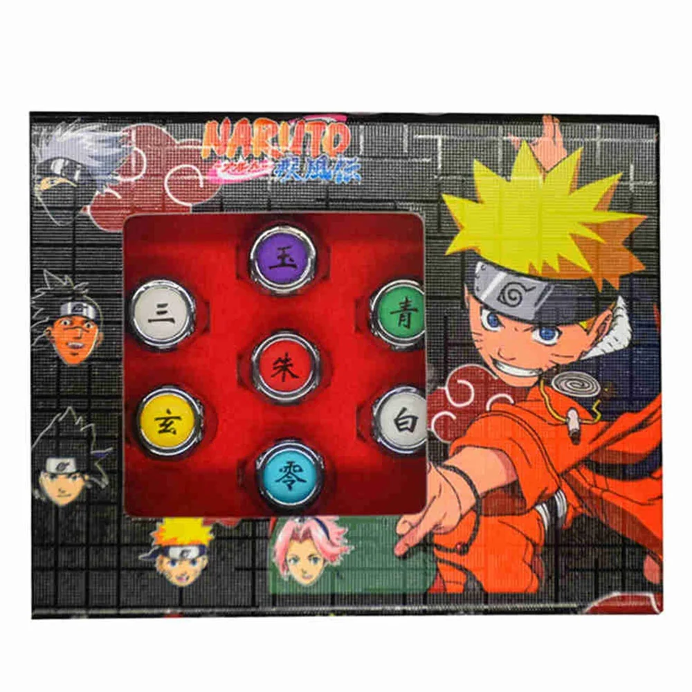 Naruto Costume Accessories 10 Akatsuki Members Cosplay Rings with Box Itachi Obito Cosplay - Image 3