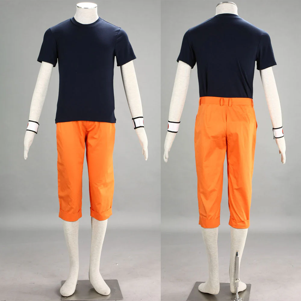 Naruto Costume Find the Four-Leaf Red Clover Naruto Orange Cosplay full Outfit for Men and Kids - Image 6