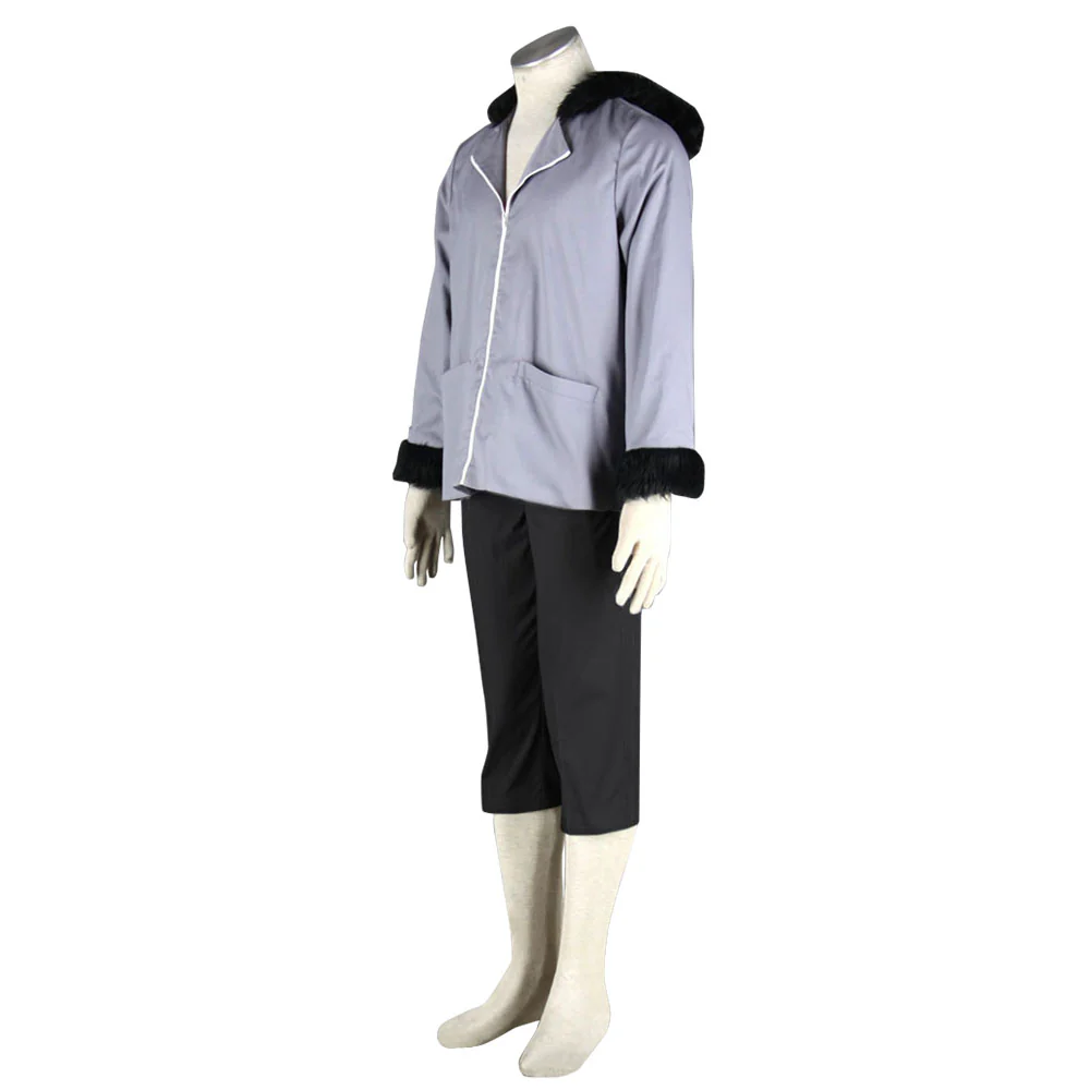 Naruto Costume Inuzuka Kiba Juvenile Gray Cosplay full Outfit for Men and Kids - Image 3