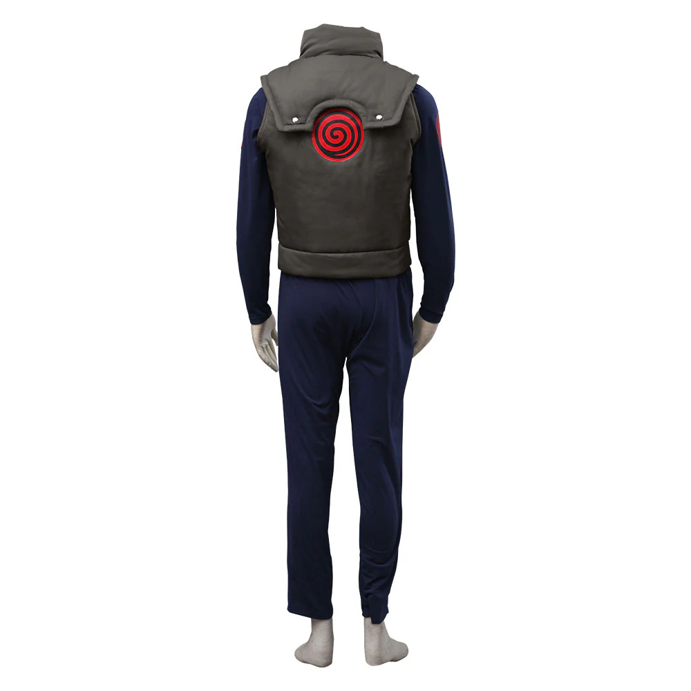 Naruto Costume Konoha Ninja Village Jonin Uniform Kakashi Cosplay Uniform for Men and Kids - Image 7