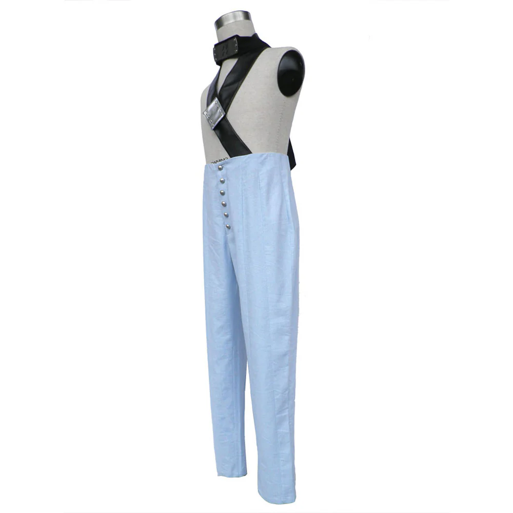 Naruto Costume Momochi Zabuza Shirtless Cosplay full Outfit With Shoes for Men and Kids - Image 3