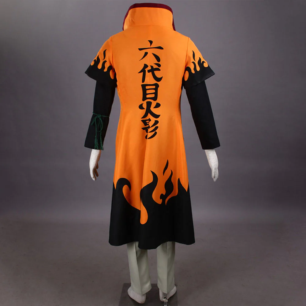 Naruto Costume Naruto Sixth Hokage Cosplay full Outfit for Men and Kids - Image 4