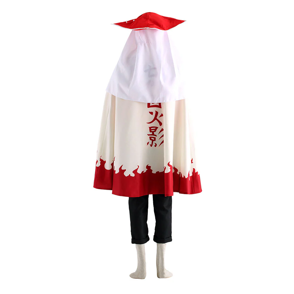Naruto Costume Seventh Hokage Naruto Cosplay full Outfit with Hokage Hat for Men and Kids - Image 4