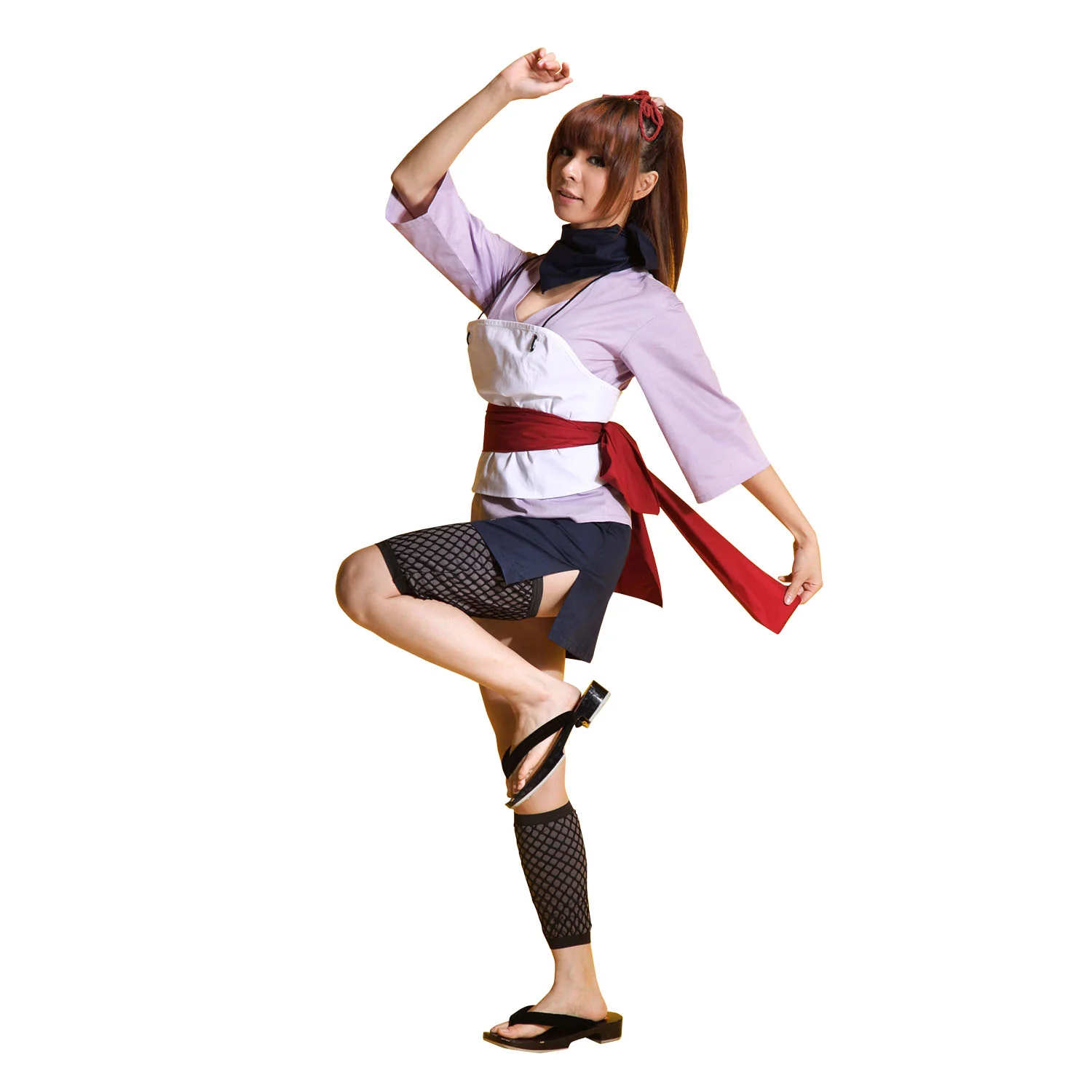 Naruto Costume Temari Cosplay full Outfit for Women and Kids - Image 7