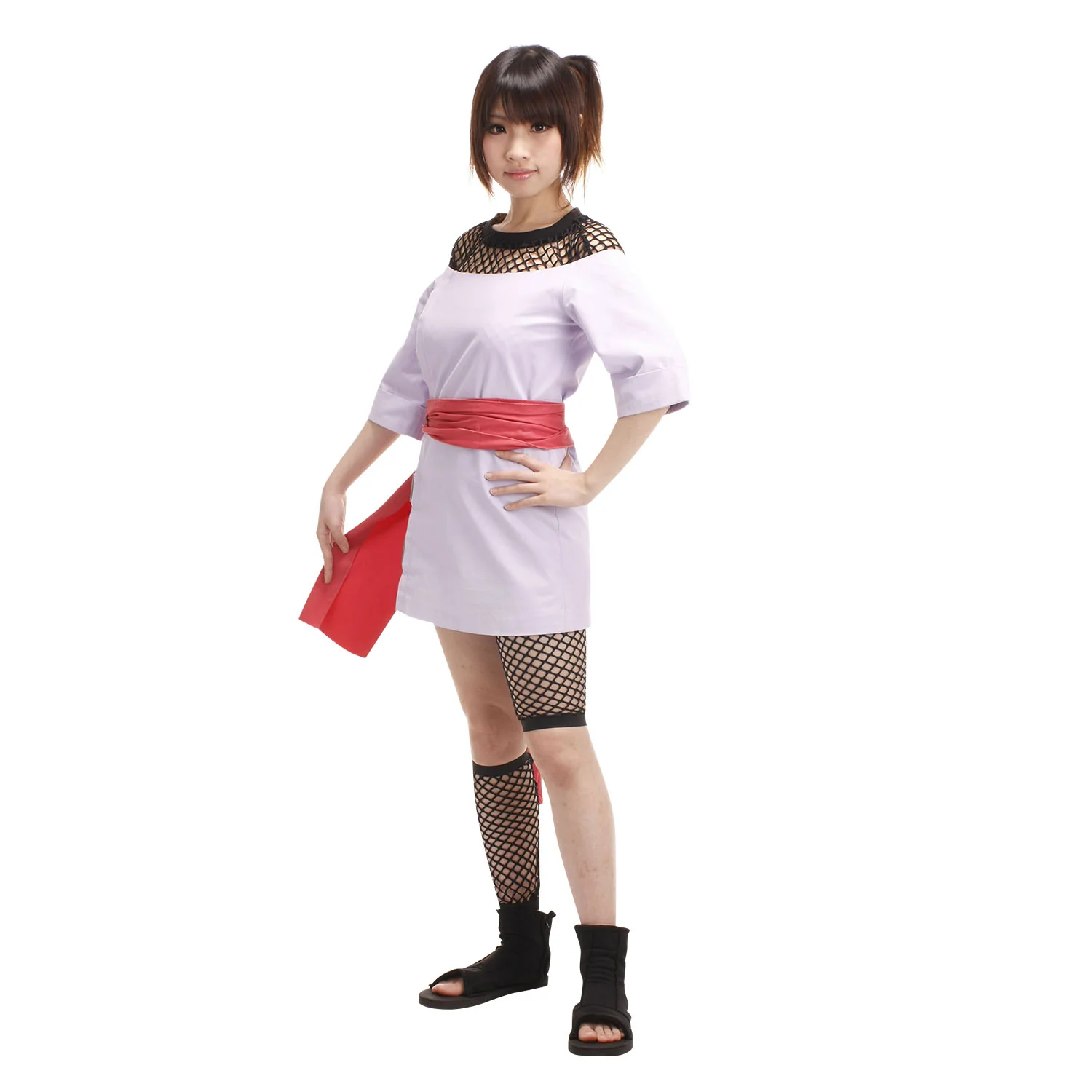 Naruto Costume Temari Taking Chunin Exam Cosplay full Outfit for Women and Kids - Image 7