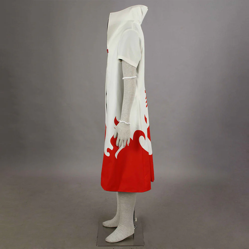 Naruto Shippuden Costume 4th Hokage Minato Cosplay Coat with Headband for Men and Kids - Image 5