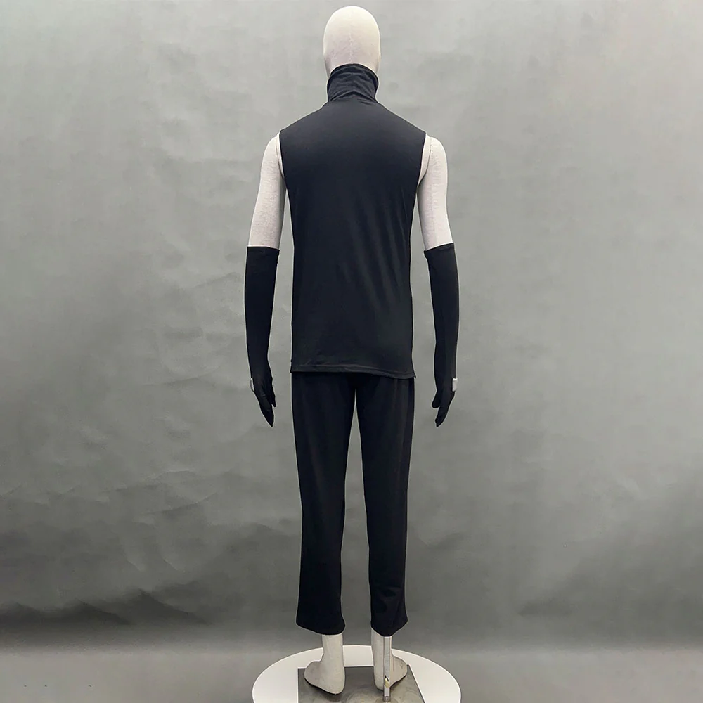 Naruto Shippuden Costume Hatake Kakashi Anbu Cosplay Mask Shirt Gray full Outfits with Accessories - Image 12
