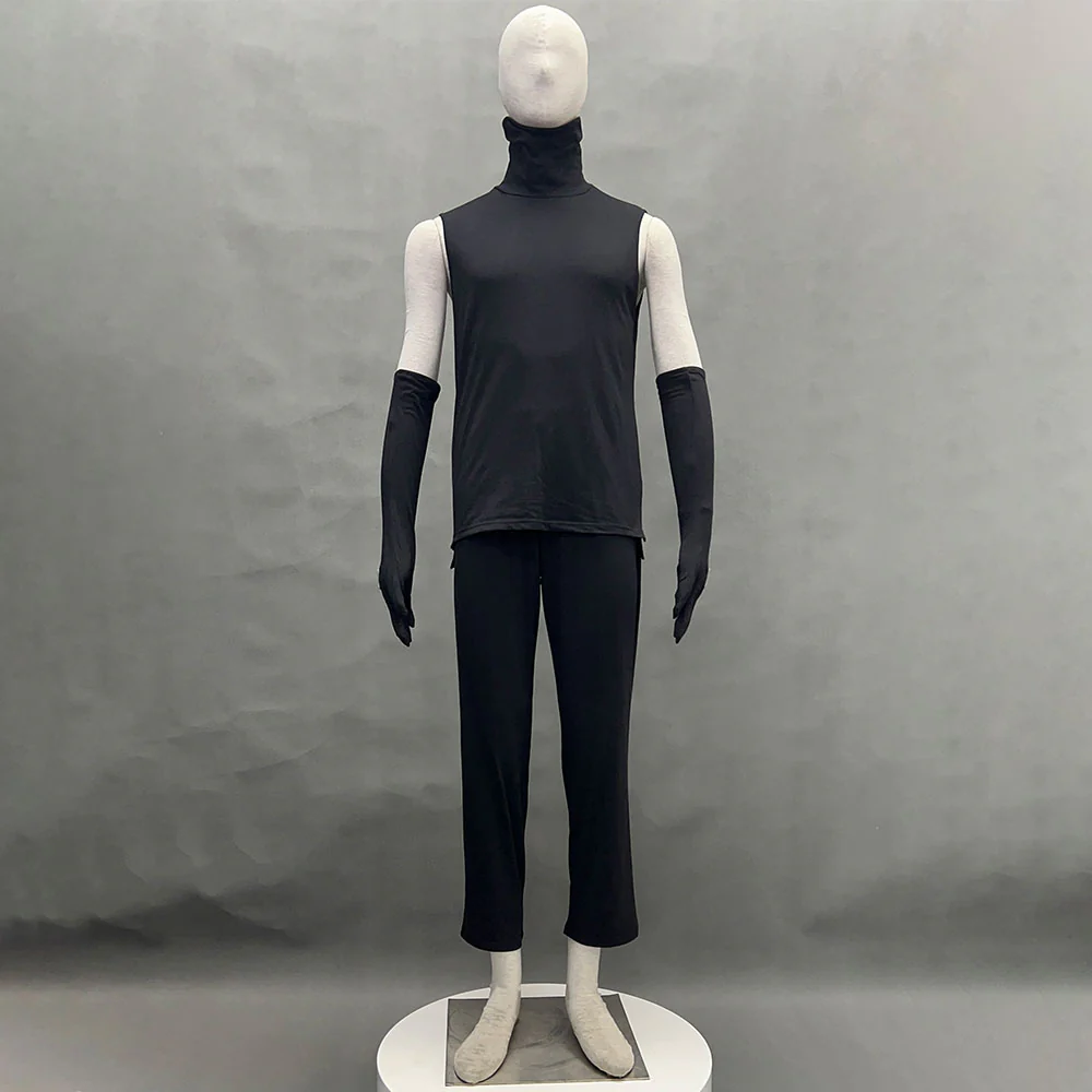 Naruto Shippuden Costume Hatake Kakashi Anbu Cosplay Mask Shirt White full Outfits with Accessories - Image 12