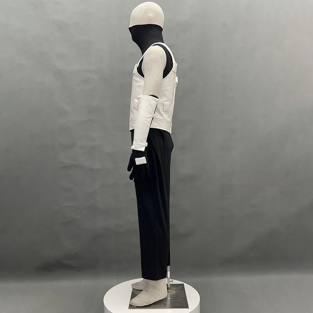 Naruto Shippuden Costume Hatake Kakashi Anbu Cosplay Mask Shirt White full Outfits with Accessories - Image 5