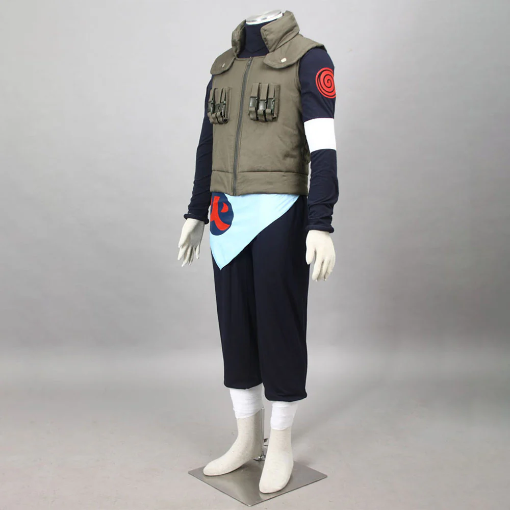 Naruto Shippuden Costume Sarutobi Asuma Cosplay full Outfit for Men and Kids - Image 4