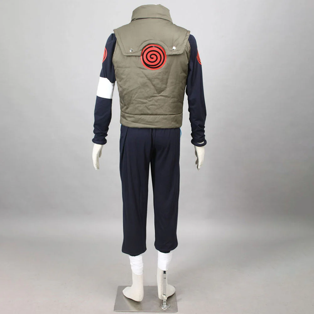 Naruto Shippuden Costume Sarutobi Asuma Cosplay full Outfit for Men and Kids - Image 5