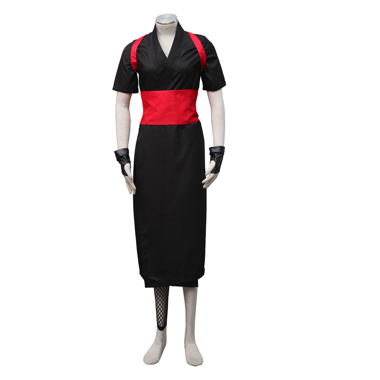 Naruto Shippuden Costume Temari Cosplay Black full Outfit for Women and Kids - Image 6