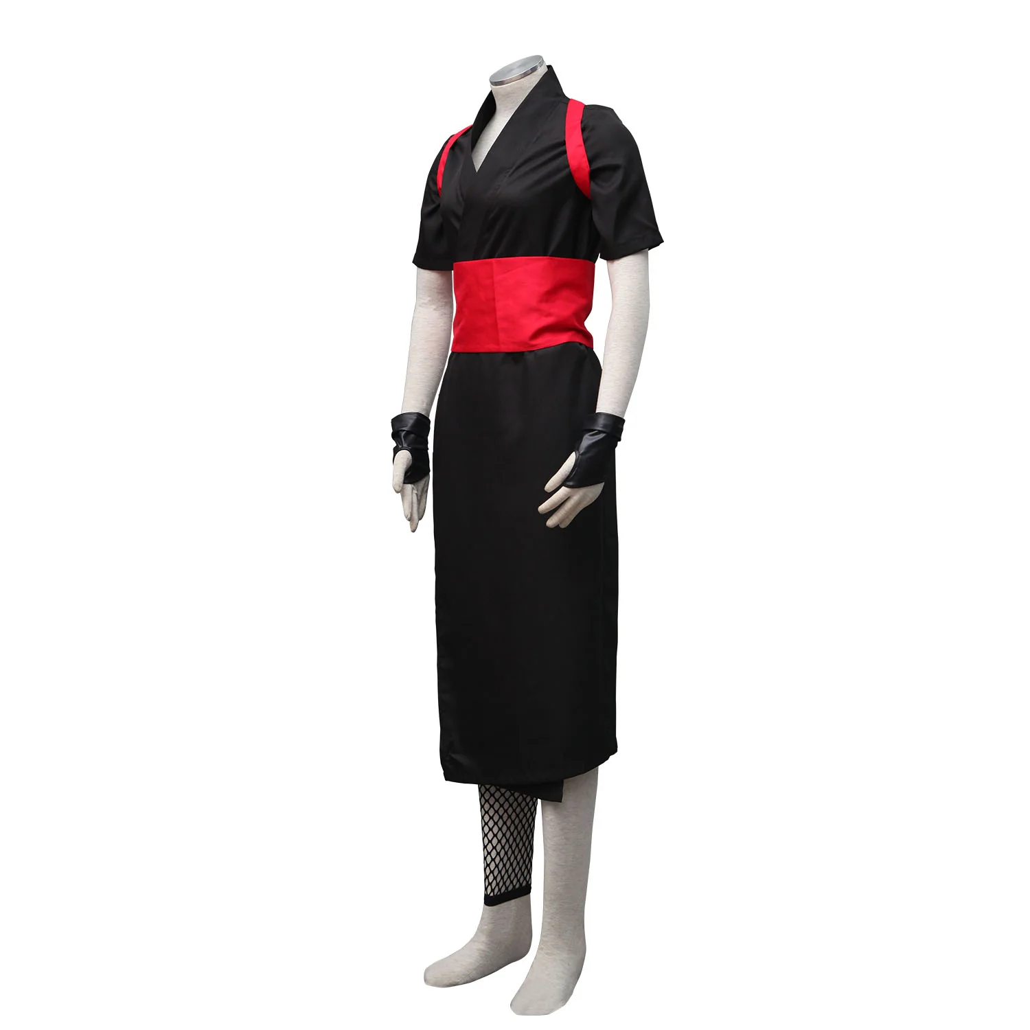 Naruto Shippuden Costume Temari Cosplay Black full Outfit for Women and Kids - Image 8