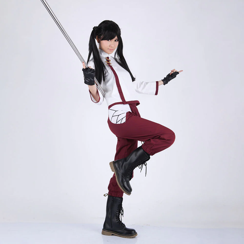 Naruto Shippuden Costume Tenten Cosplay full Outfit for Women and Kids - Image 2
