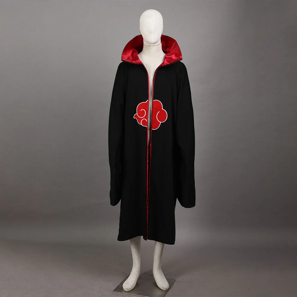 Naruto Shippuden Costume Uchiha Itachi Cosplay Cloak with Accessories for Men and Kids - Image 2