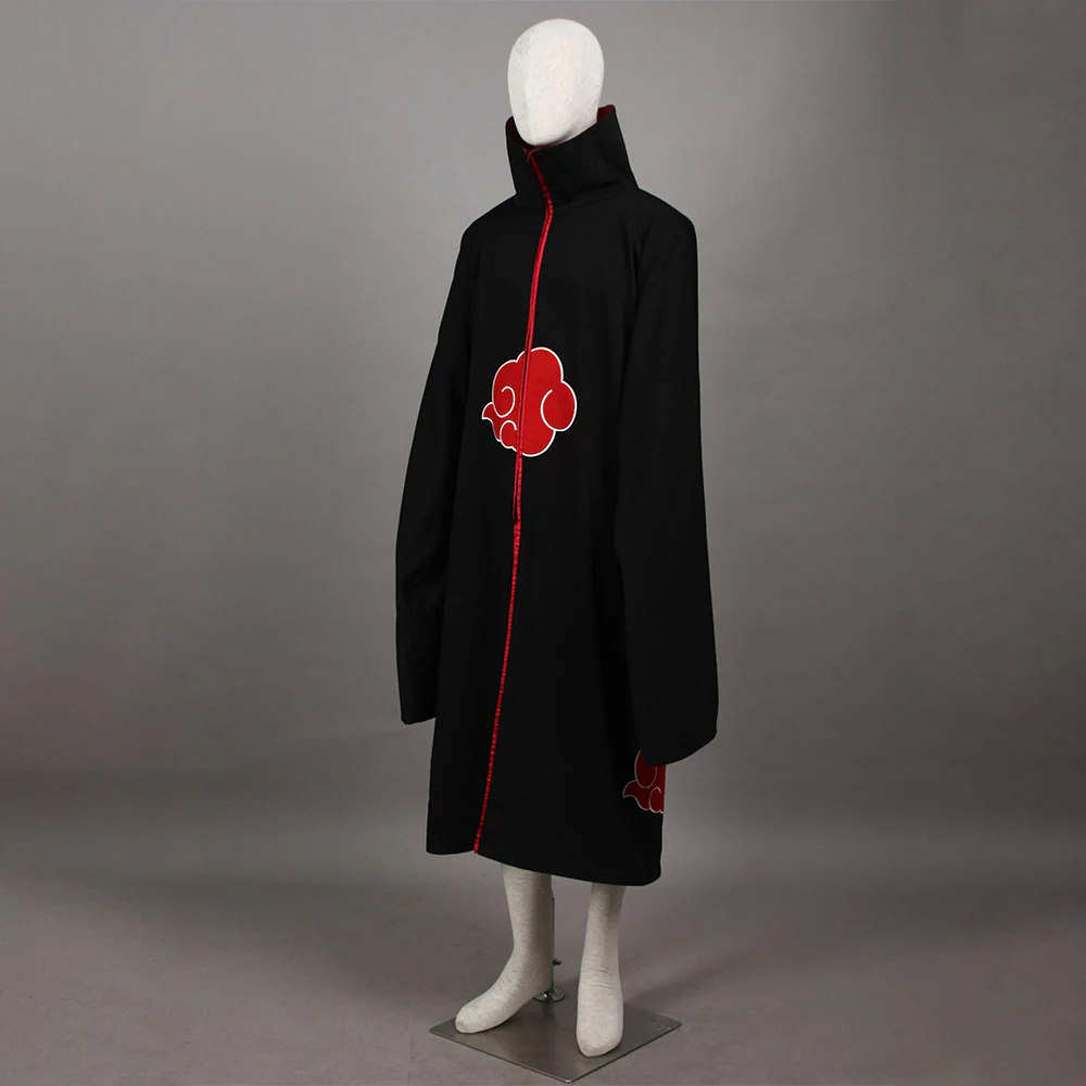 Naruto Shippuden Costume Uchiha Itachi Cosplay Cloak with Accessories for Men and Kids - Image 4