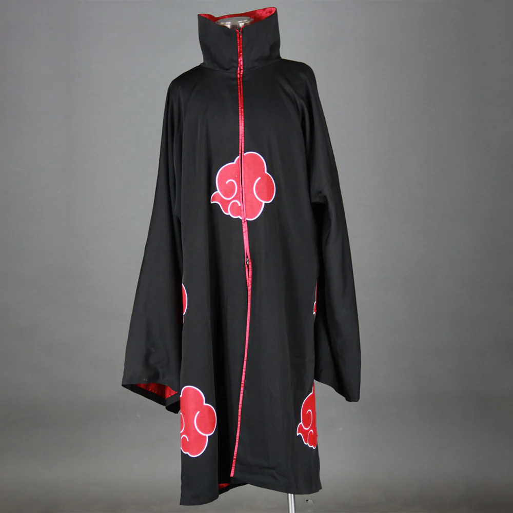 Naruto Shippuden Costume Uchiha Itachi Cosplay Cloak with Accessories for Men and Kids - Image 7