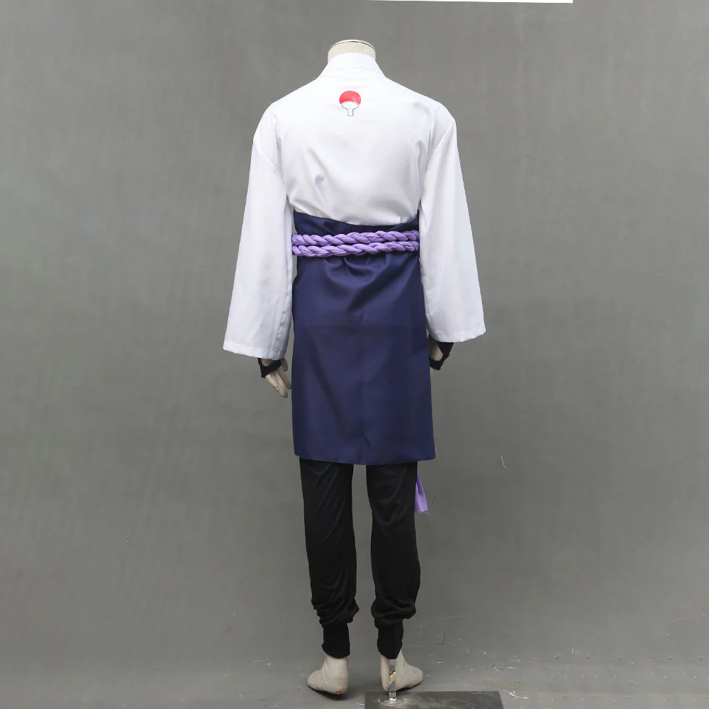 Naruto Shippuden Costume Uchiha Sasuke Cosplay full Outfit for Men and Kids - Image 4