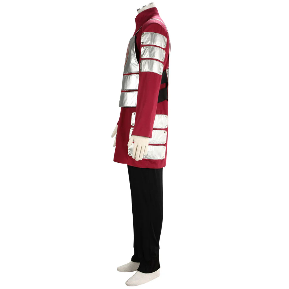 Naruto Shippuuden Costume Akimichi Chouji Red Cosplay full Outfit for Men and Kids - Image 5