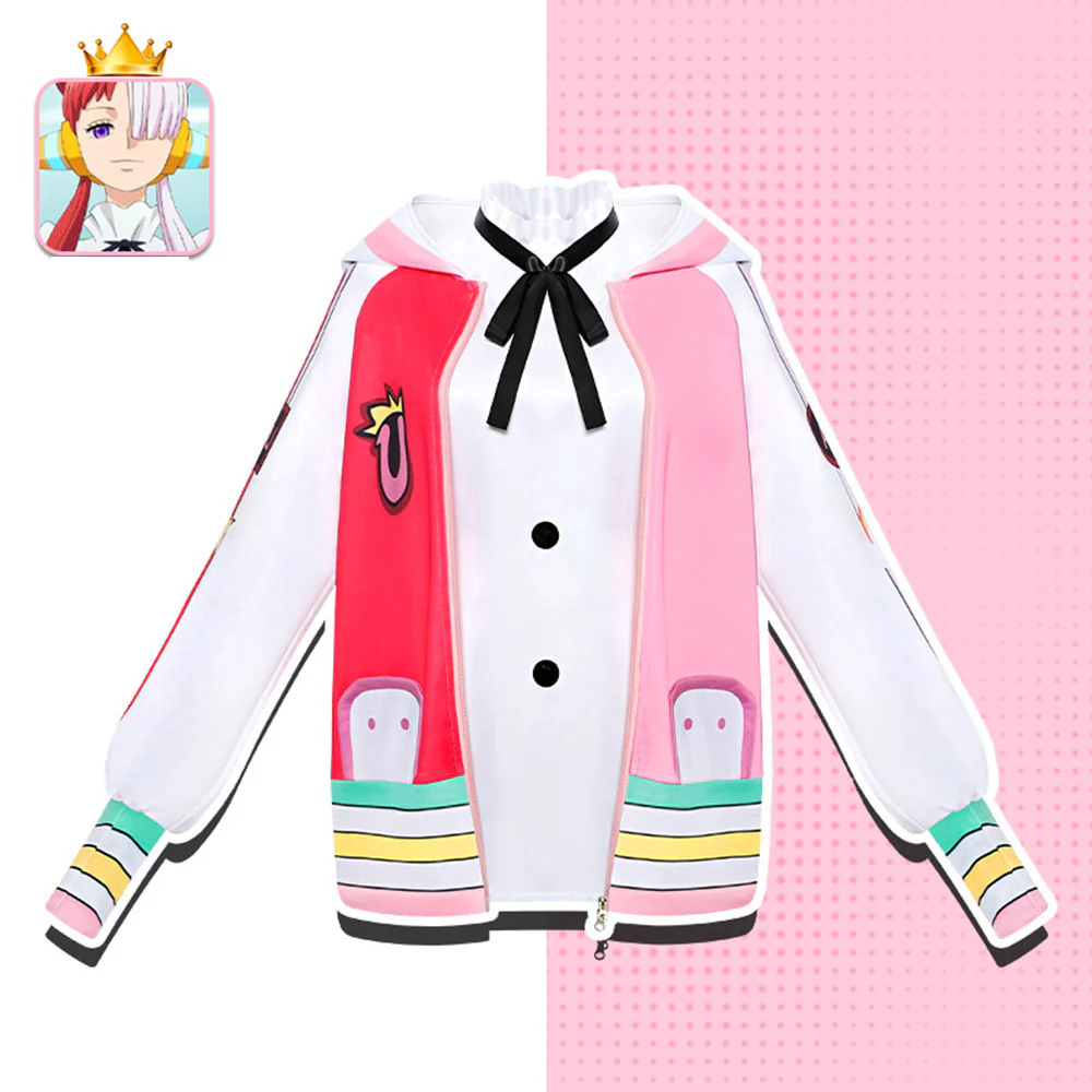 One Piece Film Red Costumes Shanks Daughter Uta Cosplay Jacket for Women - Image 2