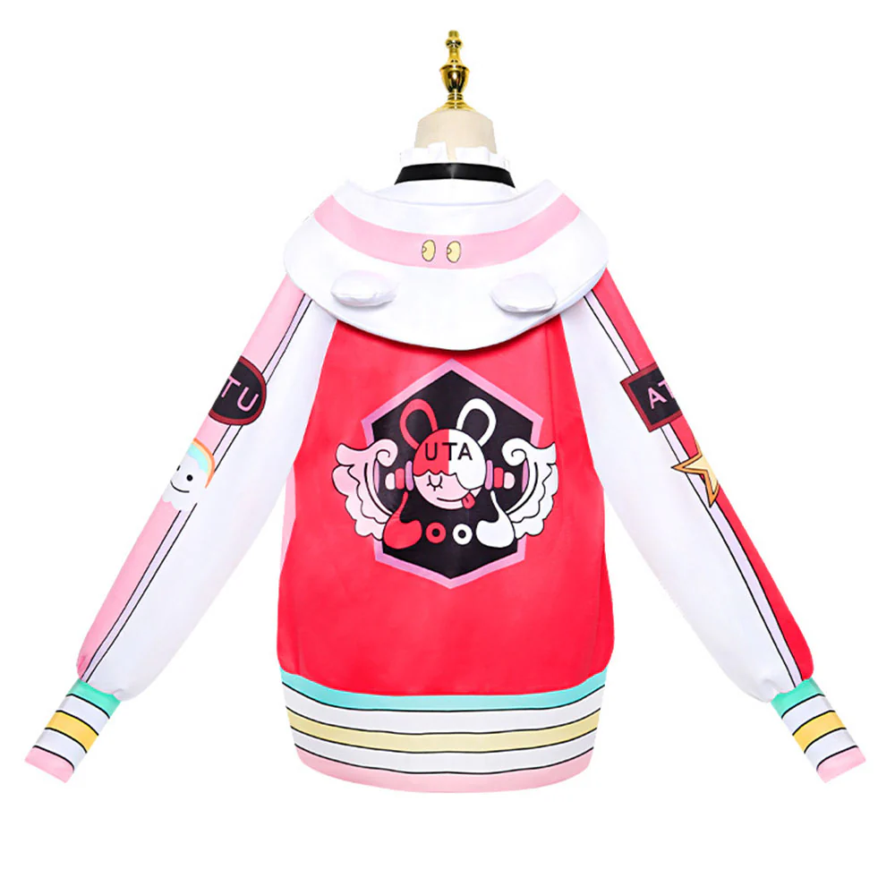One Piece Film Red Costumes Shanks Daughter Uta Cosplay Set Jacket for Women - Image 4