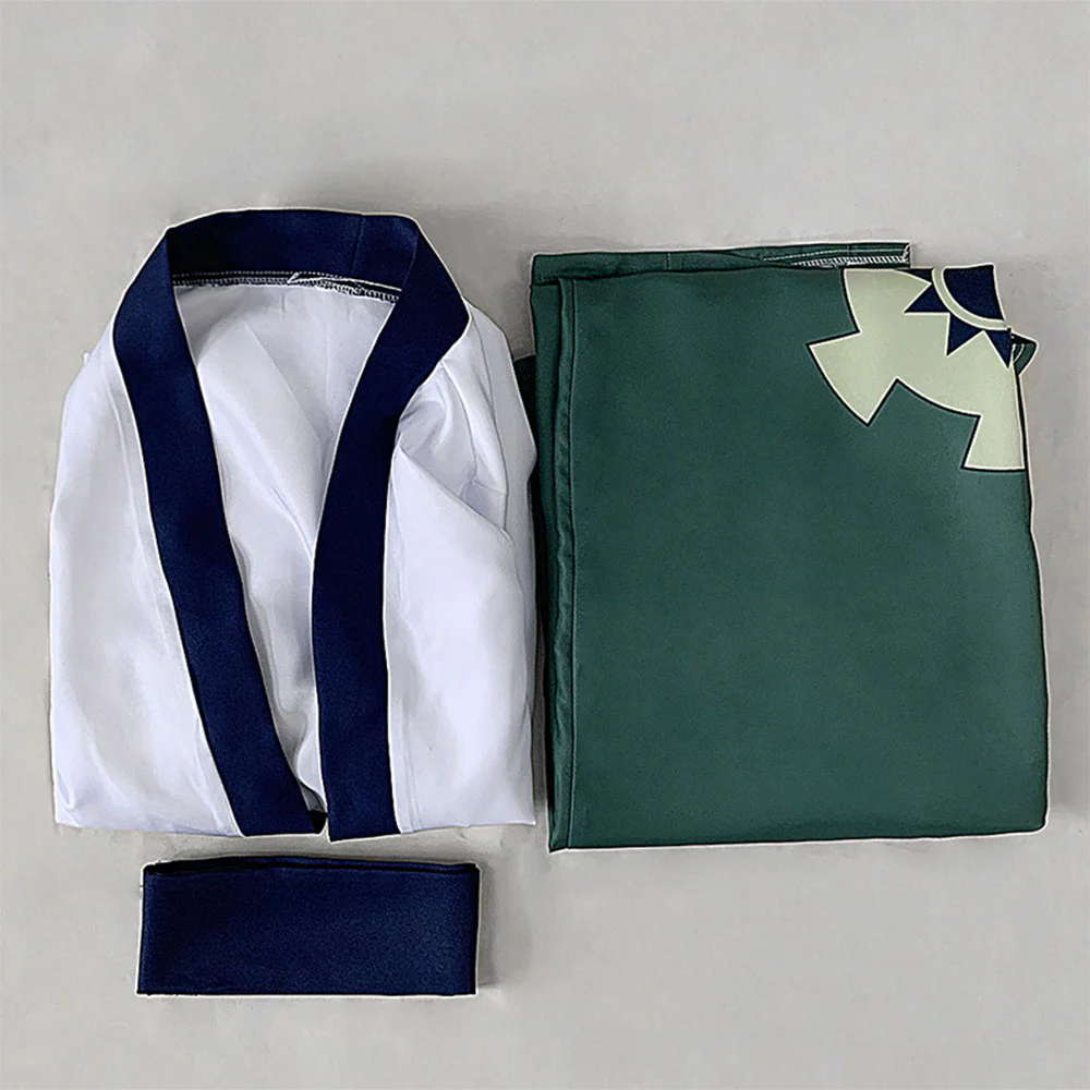 One Piece Wano Country Costumes Roronoa Zoro Luffy Trafalgar Law Cosplay Kimono Set For Men - Image 5