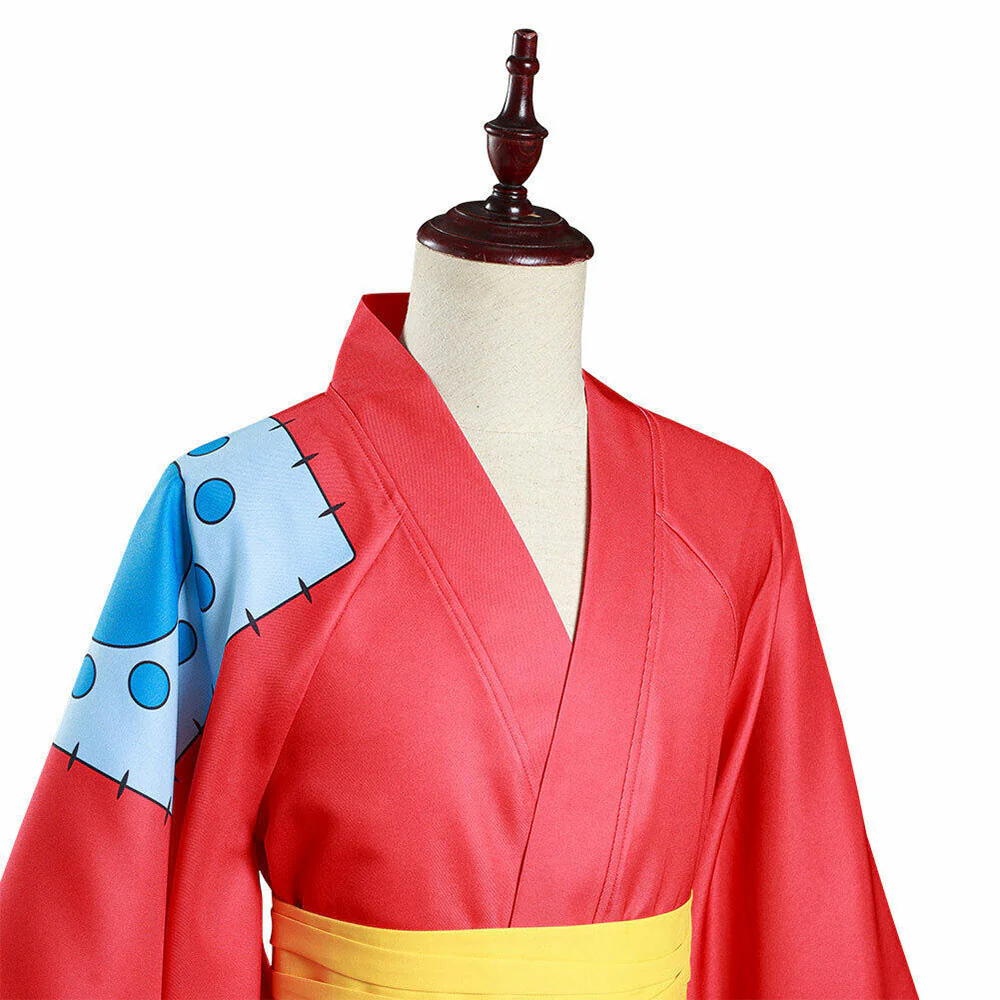 One Piece Wano Country Costumes Roronoa Zoro Luffy Trafalgar Law Cosplay Kimono Set For Men - Image 9