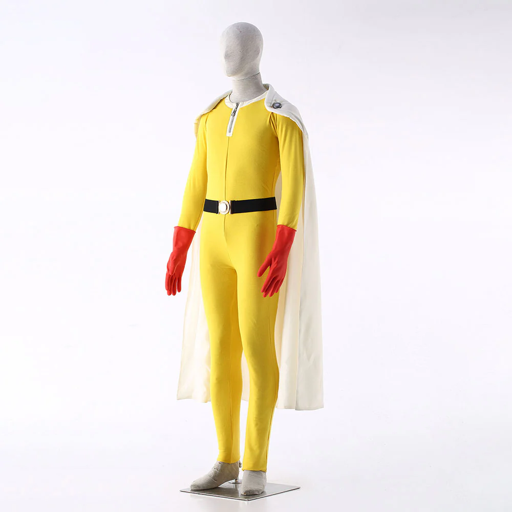 One-Punch Man Costume Saitama Cosplay full Outfit for Men and Kids - Image 3