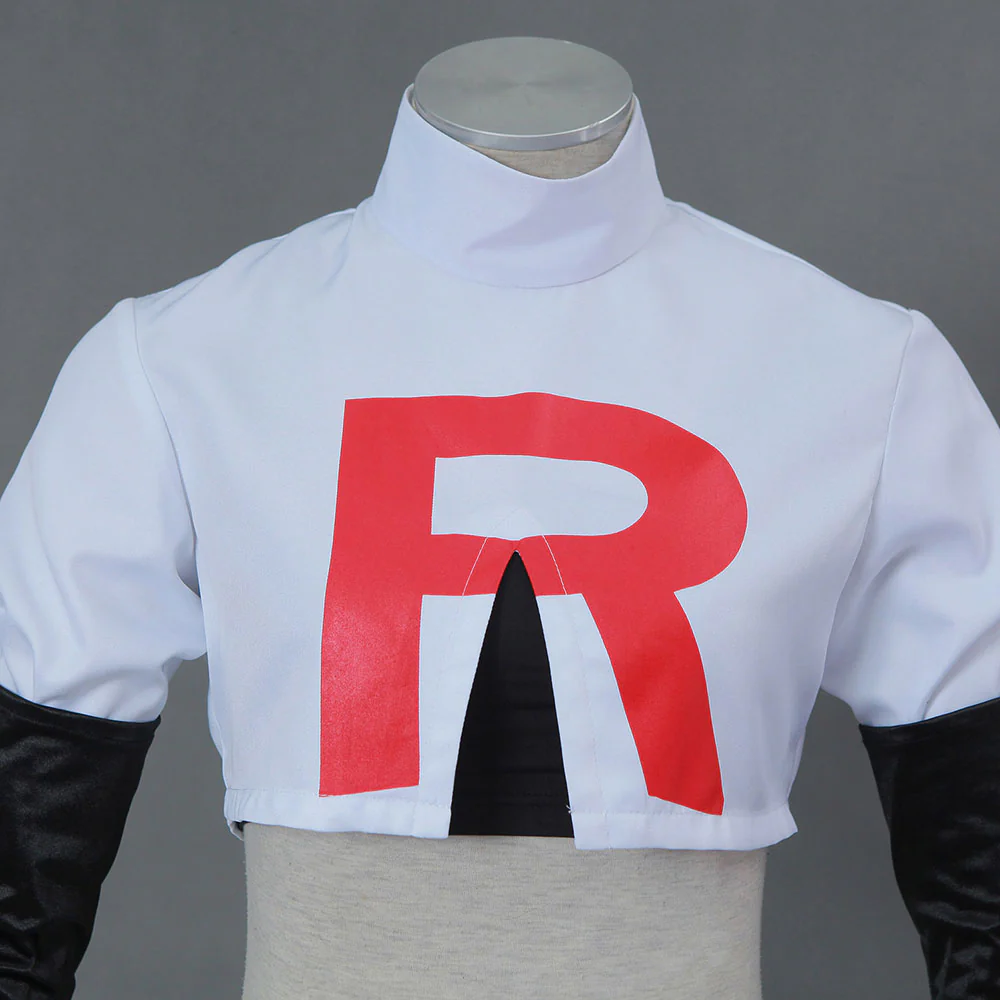 Pokemon Monster Costume Rocket Jessie Cosplay full Set with Golves for Women and Kids - Image 7