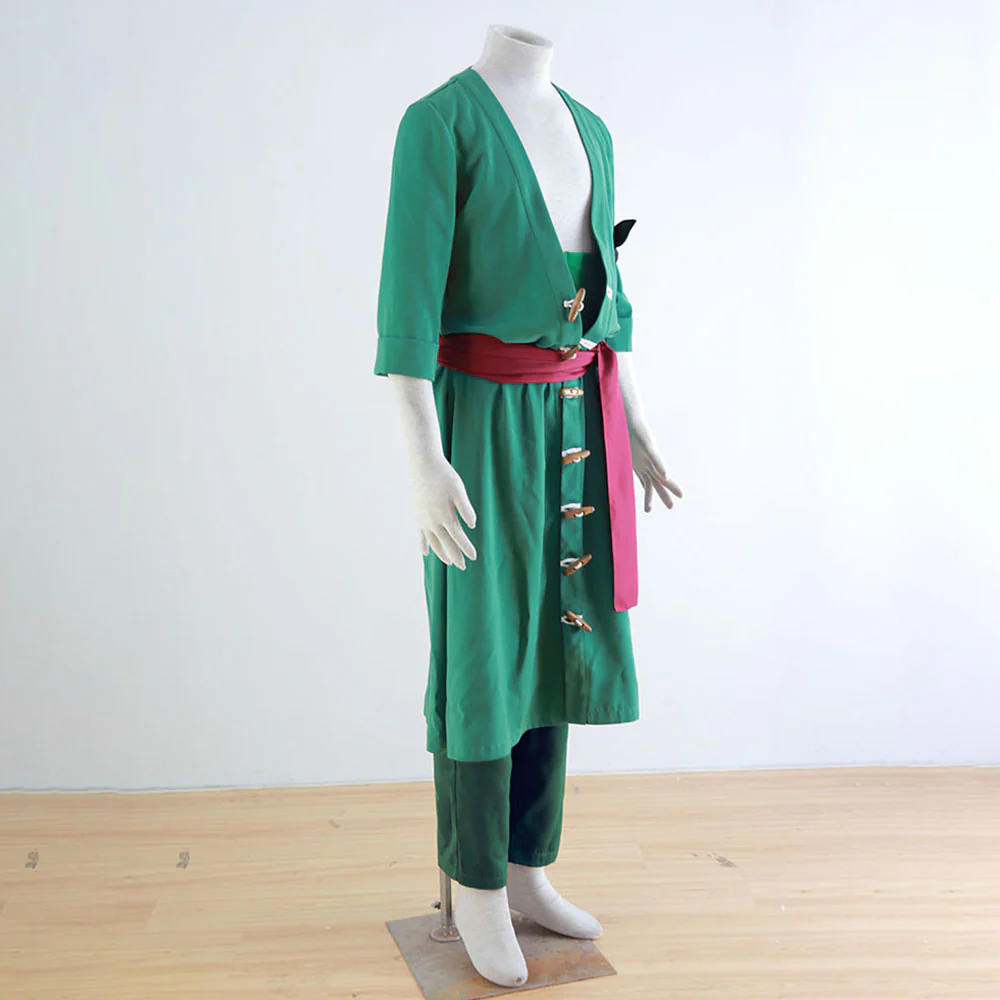 Roronoa Zoro Cosplay Set for Men and Kids One Piece Costume - Image 3