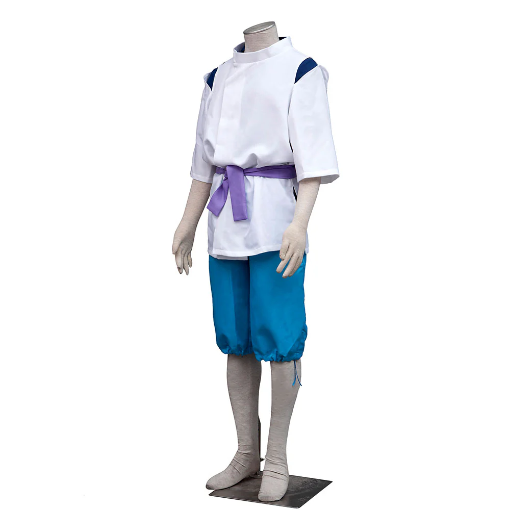 Spirited Away Costume The White Dragon Haku Kimono Cosplay Suit for Men and Kids - Image 3