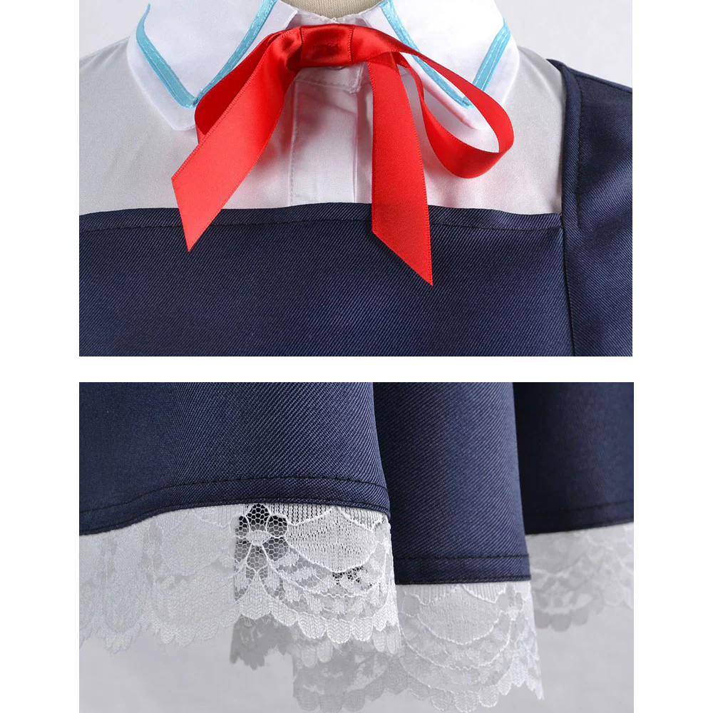 Spy x Family Costume Anya Forger Navy Cosplay Dress with Accessories for Women and Kids - Image 6
