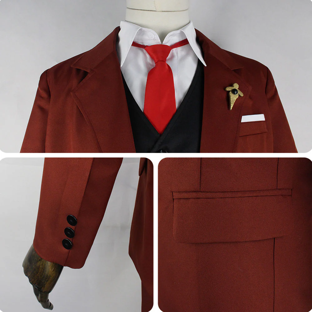 Spy x Family Costume Loid Forger Cosplay Full Outfit Costume with Accessories for Men and Kids - Image 7