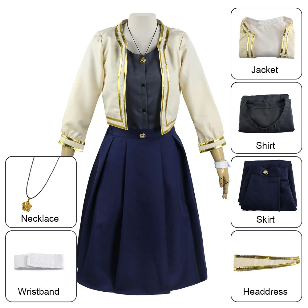 Spy x Family Costume Yor Briar Yor Forger Cosplay Navy Suits with Jacket for Women and Kids - Image 2