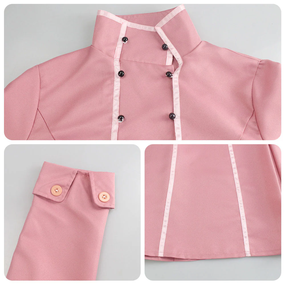 Spy x Family Costume Yor Briar Yor Forger Cosplay Pink Dress with Accessories for Women and Kids - Image 4