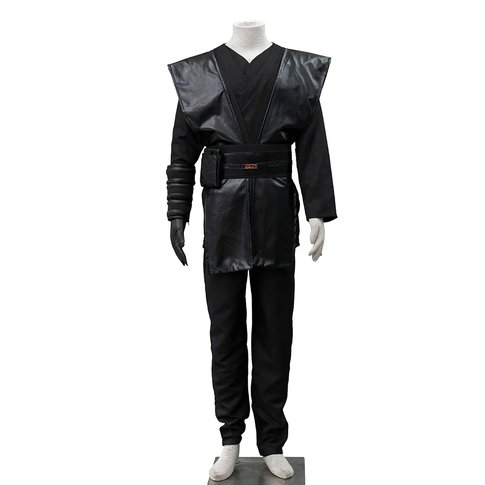 Star Wars Costume Anakin Skywalker Darth Vader Cosplay full Outfit for Men and Kids - Image 6